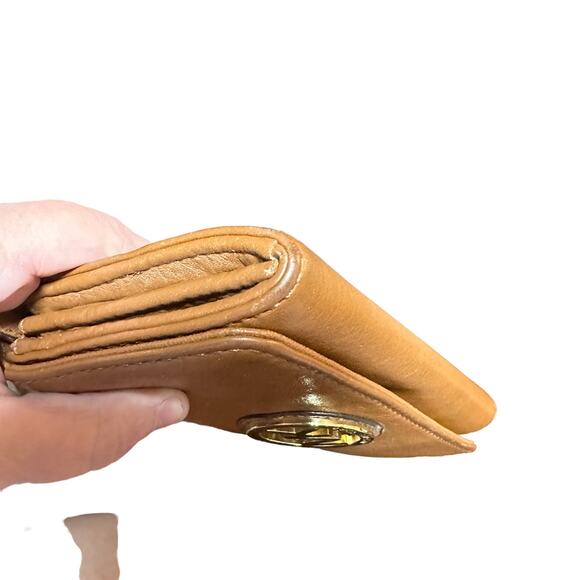 Michael Kors Fulton Flap Continental Leather Wallet Luggage - Picture 7 of 11